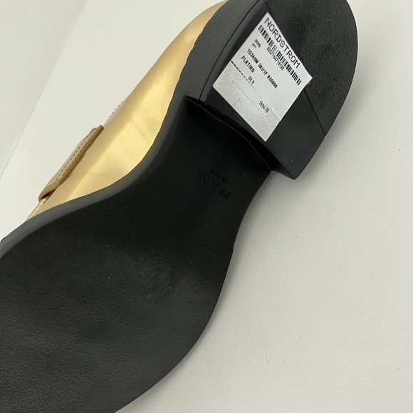 NWT Prada Gold Loafers - Picture 8 of 10